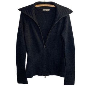 Smartwool Lost Lake Full Zip Cardigan 100% Merino Wool Stormy Dark Gray Small